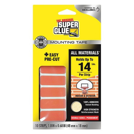 SUPER GLUE 90019 DOUBLE SIDED TAPE 11/16 WIDTH RUBBER