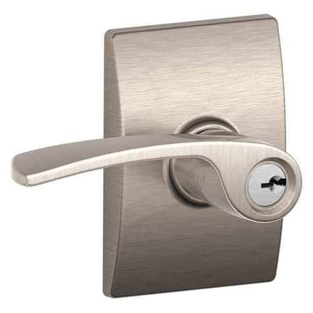 SCHLAGE F51A MNH 619 CEN LEVER LOCKSET MECHANICAL ENTRANCE GRD. 2