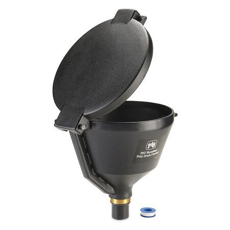 NEW PIG DRM1681-BK DRUM FUNNEL,10 GAL. FLOW CAPACITY,BLACK