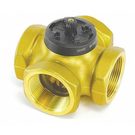 DANFOSS 193B-1535 VALVE,1-1/2",4-WAY,BRASS,29.3CV