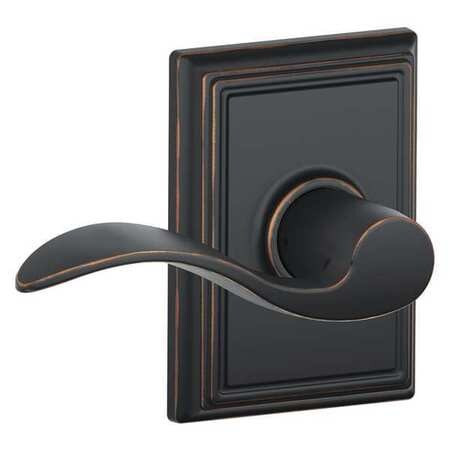 SCHLAGE F10 ACC 716 ADD GRADE 2 PASSAGE LATCH, ACCENT LEVER, ADD