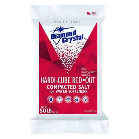DIAMOND CRYSTAL 100012432 WATER SOFTENER SALT HARDI-CUBE 50 LB.