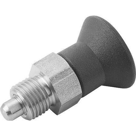 KIPP K0631.15004AK SPRING PLUNGER 5/16 -24 STAINLESS STEEL