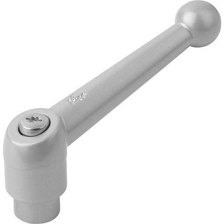 KIPP K0117.3A33 ADJUSTABLE HANDLE 5/16 -18 ZINC