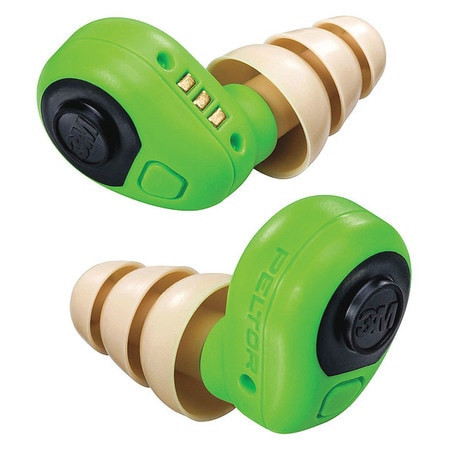 PELTOR EEP-100 EEP RUBBER VINYL ELECTRONIC EAR PLUGS, M