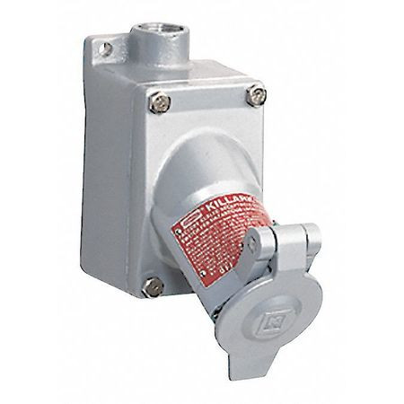 HUBBELL UGR2-20231QW RECEPTACLE,GRAY,20 A,2P3W,BACK,1PK