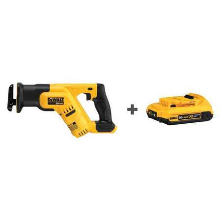 DEWALT TOOLS DCS387B/DCB203 CORDLESS RECIP SAW KIT 2900 SPM 20VDC