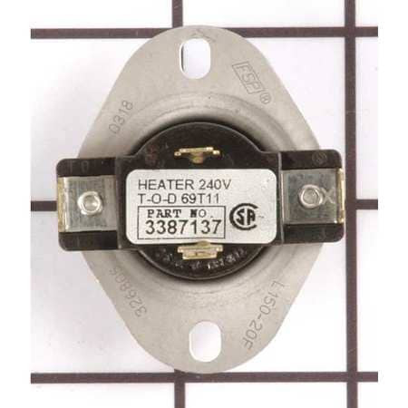 WHIRLPOOL 3387137 DRYER REGULATING THERMOSTAT