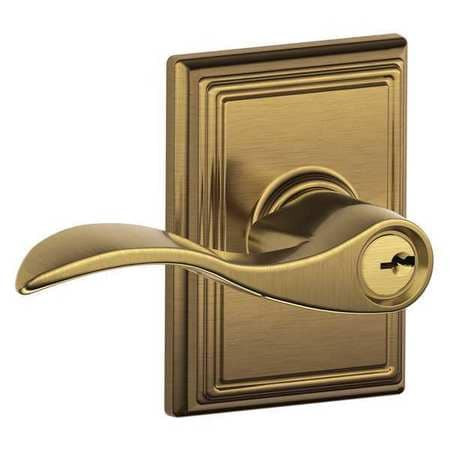 SCHLAGE F51A ACC 609 ADD LEVER LOCKSET MECHANICAL ENTRANCE GRD. 2