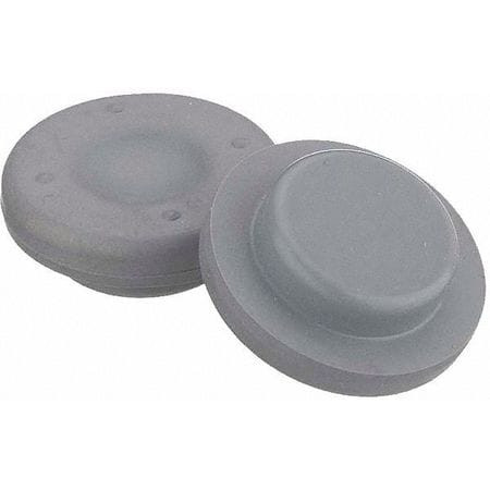 WHEATON INDUSTRIES INC. 224100-175 STRAIGHT PLUG STOPPER GRAY PK1000