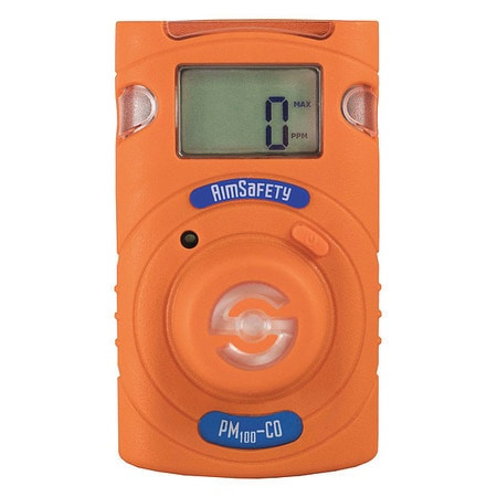 AIMSAFETY PM100-CO SINGLE GAS DETECTOR CO GAS 1-9/16 H