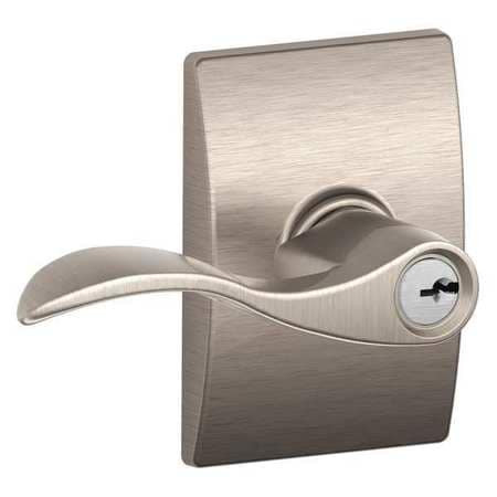 SCHLAGE F51A ACC 619 CEN LEVER LOCKSET MECHANICAL ENTRANCE GRD. 2