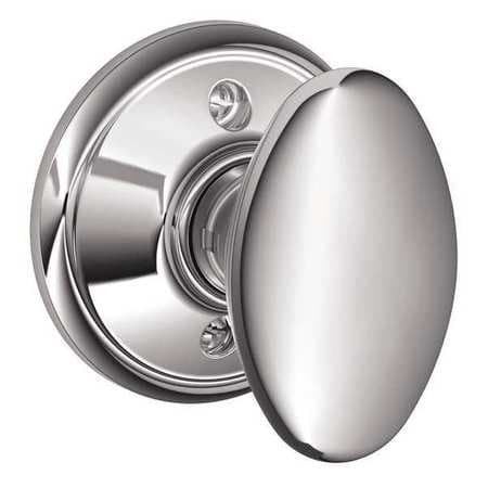 SCHLAGE F170 SIE 625 SINGLE DUMMY, SIENA KNOB, BRIGHT CHROME