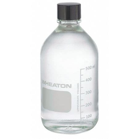 WHEATON INDUSTRIES INC. 219819 MEDIA BOTTLE 500ML 188MM H PK24