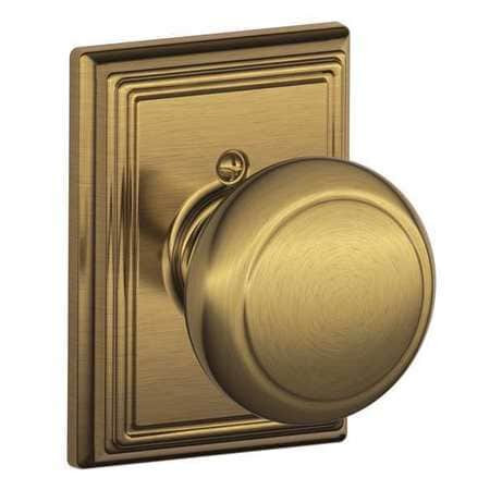 SCHLAGE F170 AND 609 ADD SINGLE DUMMY, ANDOVER KNOB, ADDISON ROSE