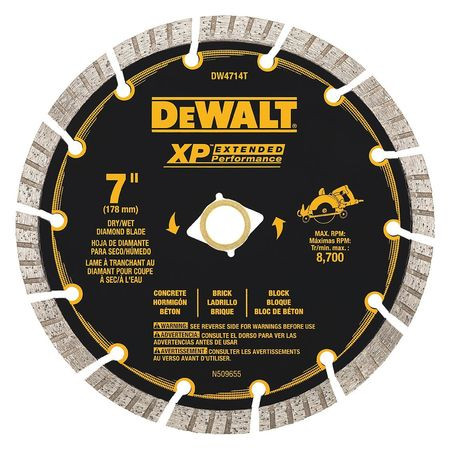 DEWALT TOOLS DW4714T DIAMOND WHEEL, SEGMENTED, 7-IN.