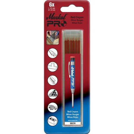MARKEL PRODUCTS 96274 PRO RED CRAYON REFILLS