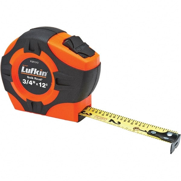 LUFKIN PQR1312N TAPE 3/4"X12' QUICKREAD HI-VIZ ORANGE