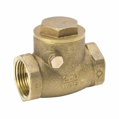 B&K 101-008NL THREADED SWING CHECK VALVE, LEAD-FREE BR