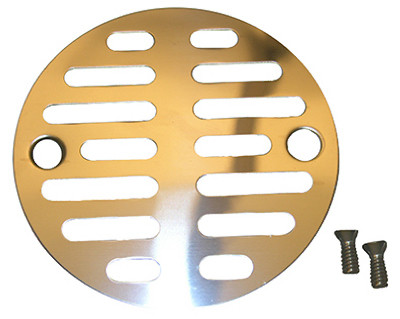 LARSEN SUPPLY CO., INC. 03-1247 SHOWER DRAIN GRATE, 3-1/2-IN. WITH TWO S