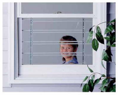 KNAPE & VOGT 1136- WINDOW SECURITY GUARD, ADJUSTABLE, 6-BAR