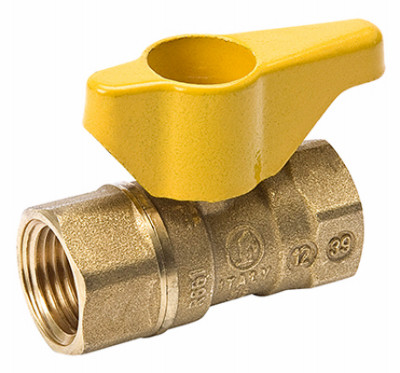 B&K 110-223C GAS BALL VALVE, BRASS, 1/2-IN.