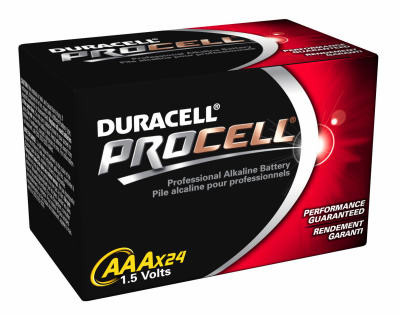 DURACELL PC2400TC12 PROCELL ALKALINE BATTERIES, 1.5-VOLT, AA