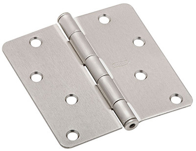 NATIONAL MANUFACTURING SALES CO. N830-246 DOOR HINGE, INTERIOR, SATIN NICKEL, 4-IN