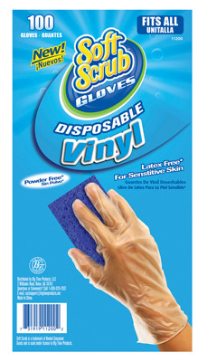 BIG TIME PRODUCTS LLC 11200-16 SOFT SCRUB 1 SIZE FITS ALL VINYL DISPOSA