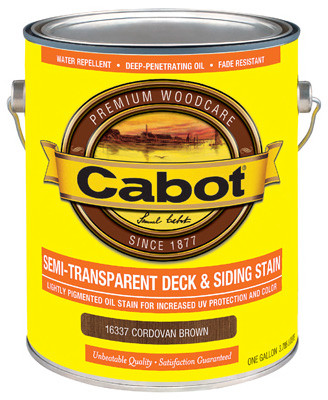 CABOT 16337-07 SEMI-TRANSPARENT DECK & SIDING STAIN, VO