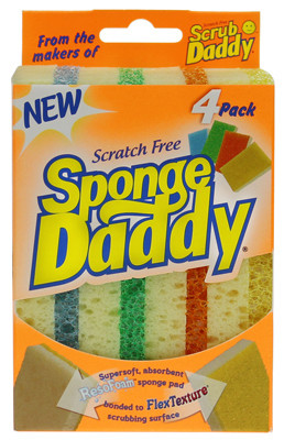 SCRUB DADDY INC SPMVP SPONGE DADDY 4.5 IN. X 2.7 IN. DUAL SIDE