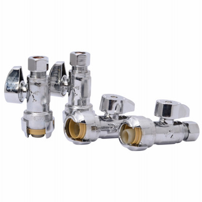 SHARKBITE 23037LFA4 STRAIGHT STOP VALVE, QUARTER TURN, 1/2 X