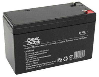INTERSTATE ALL BATTERY CTR SLA1075 SEALED LEAD ACID BATTERY, 12-VOLT, 8-AMP