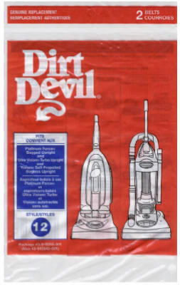 HOOVER CO 3-910355-001 DIRT DEVIL STYLE "12" VACUUM CLEANER BEL