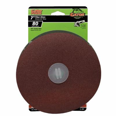 ALI INDUSTRIES 3081 GATOR 7 IN. 80 GRIT FIBER DISC (3-PACK)