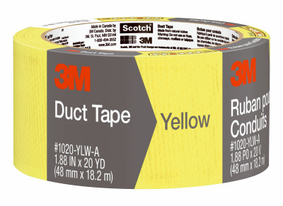 3M 3920-YL TAPE DUCT YELLOW 1.88INX20YD