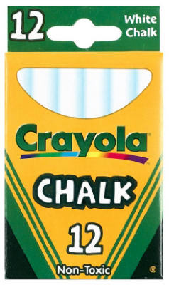 CRAYOLA 51-0320 12-PACK WHITE CHALK