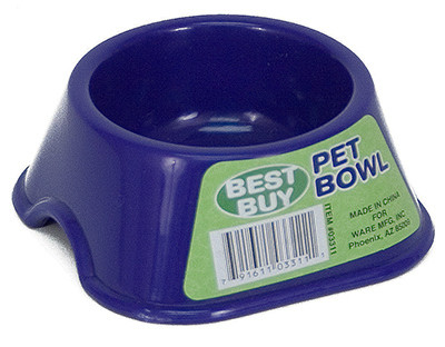 WARE MANUFACTURING INC 03311 PET BOWLS, ASSORTED COLORS, SMALL