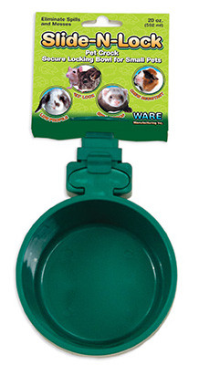 WARE MANUFACTURING INC 03303 PET FOOD FEEDING CROCK, SLIDE-N-LOCK