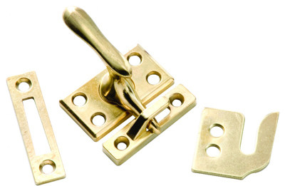 BELWITH PRODUCTS LLC 1432 CASEMENT WINDOW LOCK, POLISHED BRASS