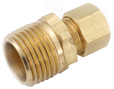 ANDERSON METAL CORP 710068-0602 BRASS COMPRESSION CONNECTOR, LEAD-FREE, 