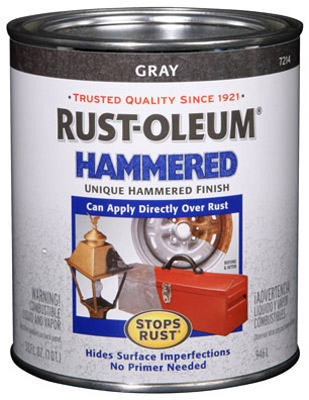 RUST-OLEUM 7214-502 RUST PREVENTATIVE HAMMERED FINISH PAINT,