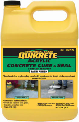 QUIKRETE 8730-02 ACRYLIC CONCRETE CURE & SEAL, 1-GAL.