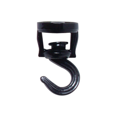PANACEA 86131GT CEILING PLANT HOOK, SWIVEL, BLACK
