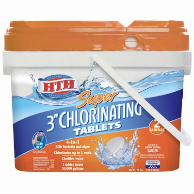 SIGURA 42034 3-IN. SUPER CHLORINATING TABLETS, 25-LBS