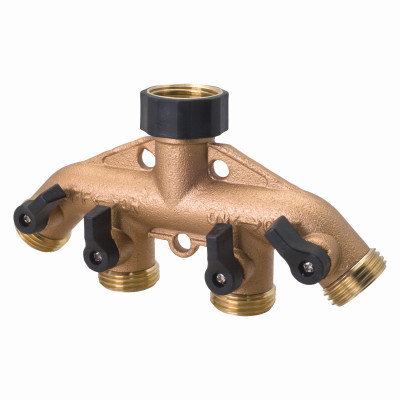 MELNOR 9009-MJ 4-WAY HOSE SHUT OFF VALVE, METAL