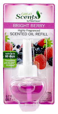 DELTA BRANDS, INC. 92527-12 AIR FRESHENER SCENTED OIL REFILL, BERRY 