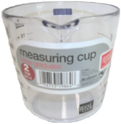 BRADSHAW INTERNATIONAL 19864 2-CUP HIGH-IMPACT CLEAR PLASTIC MEASURIN