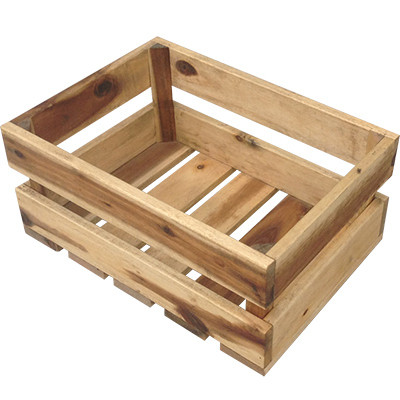 AVERA HOME GOODS LLC AWP413205 CRATE-STYLE WOOD PLANTER, 20.5 X 10.25-I