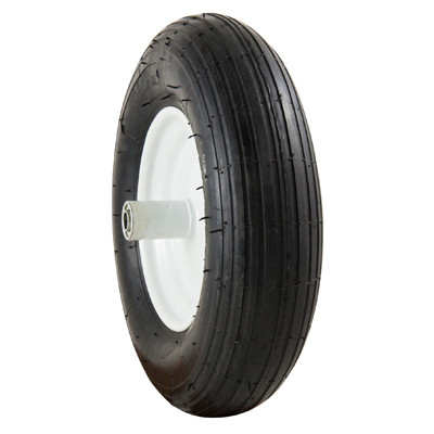 MARASTAR LLC 20001 WHEELBARROW TIRE + WHEEL ASSEMBLY, RIBBE